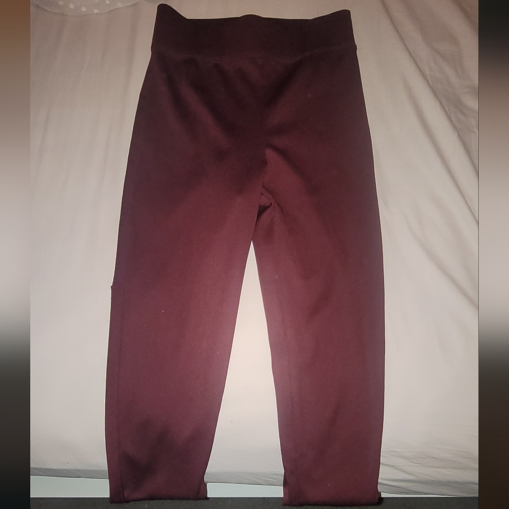 Burgundy Leggings